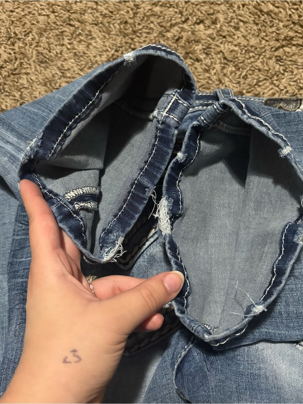 Miss Me Blue Boot Cut Jeans size 25 - Picture 6 of 8